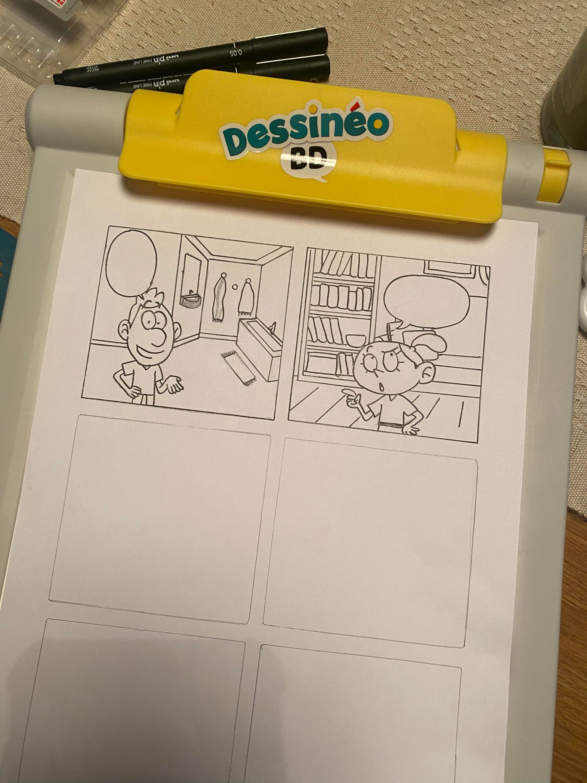 Dessineo BD – création d'une planche BD – Matheliers